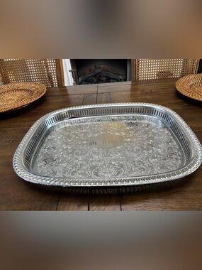 Large vintage silver plated Shelton ware nyc serving tray